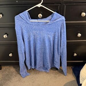 PINK Victoria's Secret Heathered Blue Hoodie